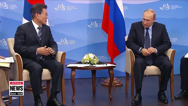 Moon S. Korea, Russia share common vision: Denuclearization, Joint Prosperity. Seoul, Pyongyang, Moscow economic cooperation could begin once peace is established
