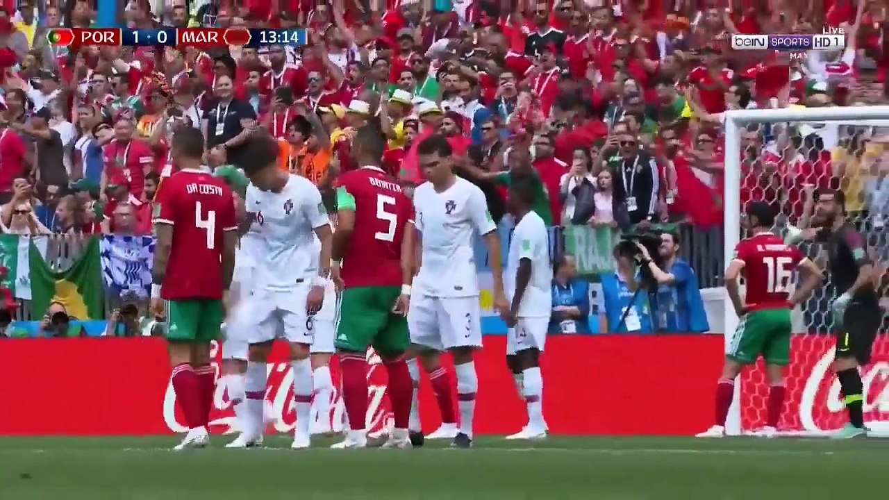 ملخص مطول  لمباراة البرتغال والمغرب  كأس العالم...