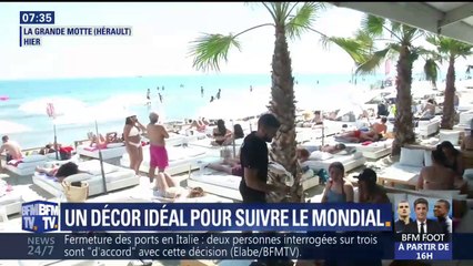 À la Grande Motte, on peut suivre les matchs des Bleus… les pieds dans l’eau