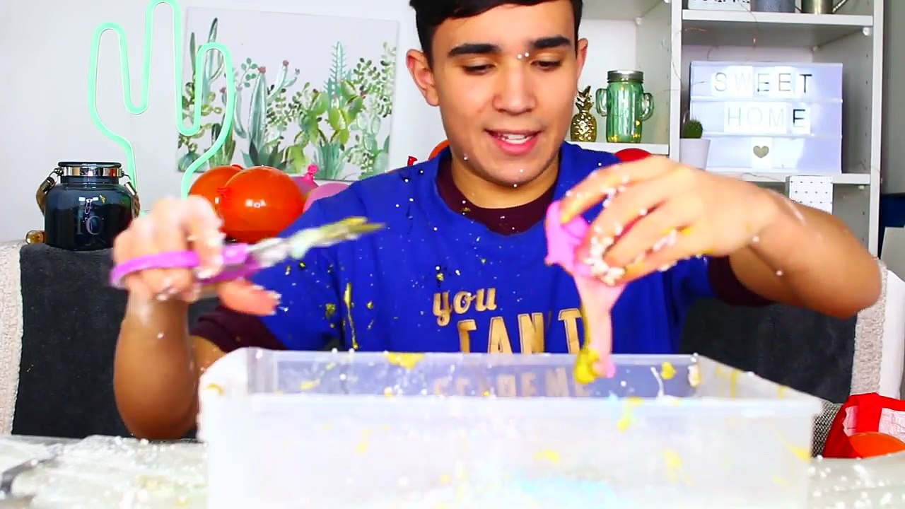 SLIME XXL AVEC 100 BALLONS -!! JustJonathan