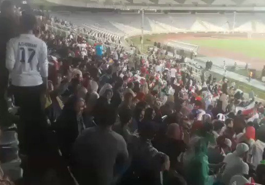 Iranian Women Watch World Cup Game at Tehran Stadium