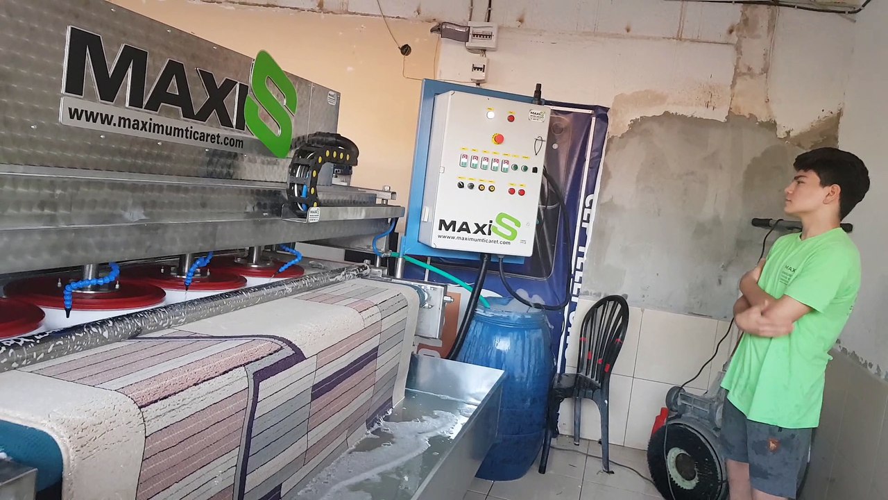tam otomatik halı yıkama makinası,halı sıkma makinası maxis