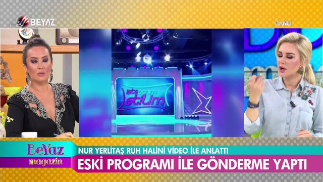 Nur Yerlitaş, eski programı ile gönderme yaptı