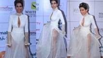 Gold Awards 2018: Nia Sharma's Fashion Disaster in TRANSPARENT white dress। FilmiBeat