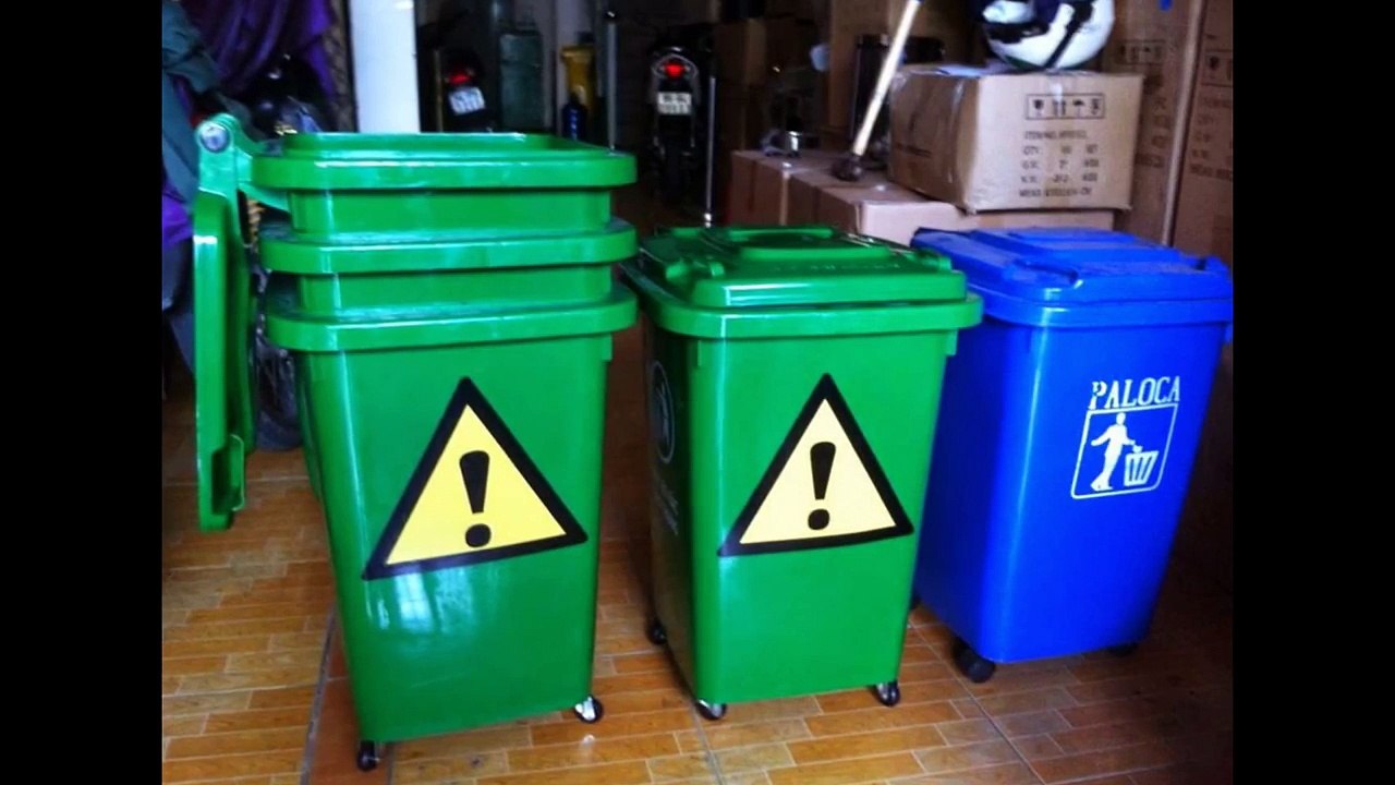 Địa chuyên cung cấp thùng rác nhựa với nhiều loại dung tích 60 lít, 90 lít, 120 lít, 240 lít, 660 lít giá rẻ tại Hà Nội, tpHCM