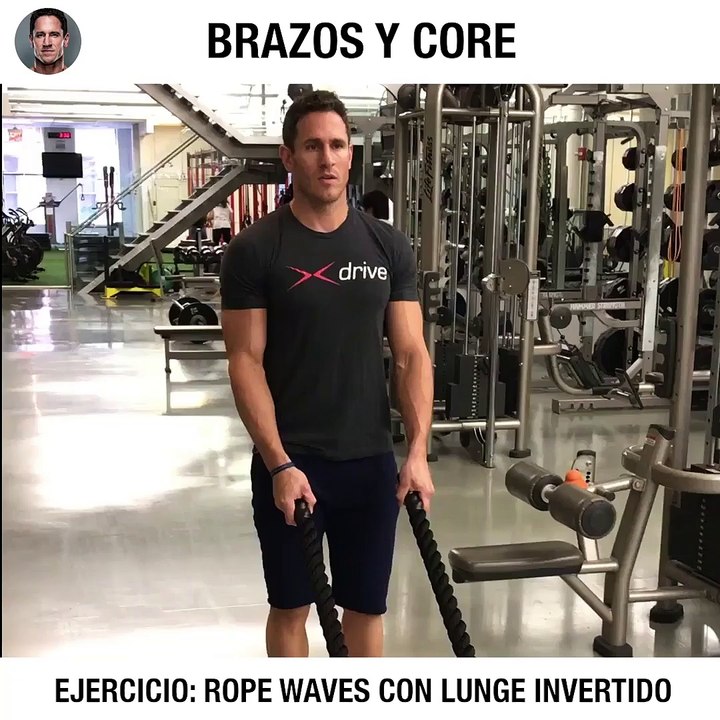 Ejercicio del día: Ropes Waves con Lunge invertido