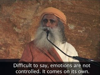 Sadhguru Is emotion an action, reaction or a response