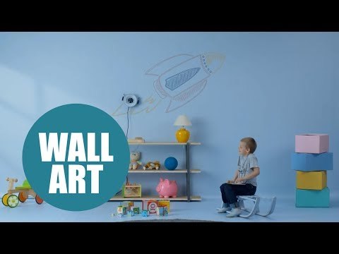 The amazing wall-climbing printer which can draw any pattern on a vertical surface