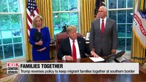 Trump reverses policy to keep migrant families together at Mexican border
