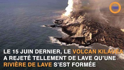 Une rivière de lave traverse Hawaï
