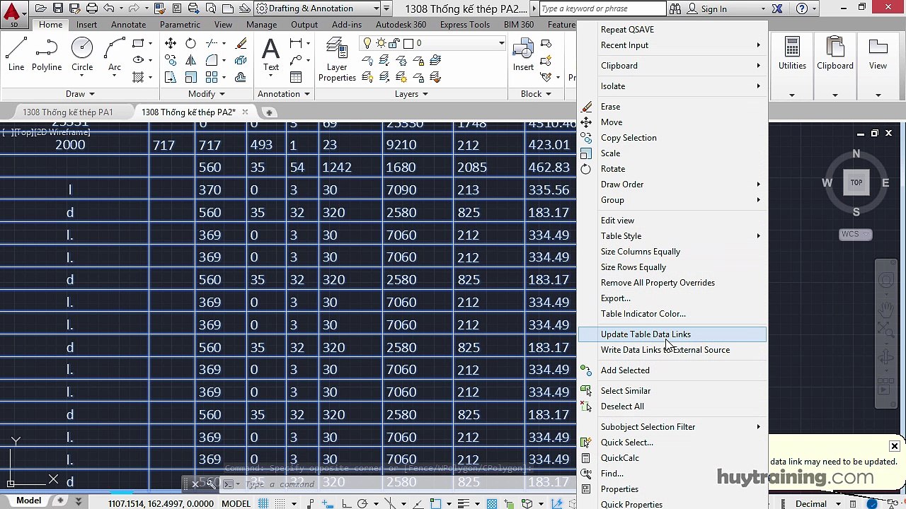 1308. _Liên kết Execl vào Revit  mp4