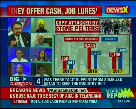 Pelters outsourced to U.P, 'they offer case, job lures; will J&K netas accept truth — Nation at 9