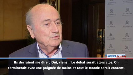 FIFA - Blatter : "Ils sont embarrassés par ma présence"