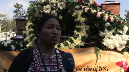 Guatemala despide a 172 víctimas de guerra civil