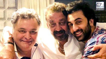 Скачать видео: WATCH! Ranbir Kapoor And Rishi Kapoor PARTY HARD With Sanjay Dutt