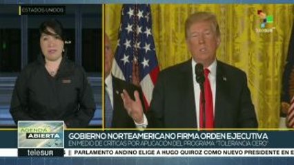 Firma Trump decreto para mantener unidas las familias en la frontera