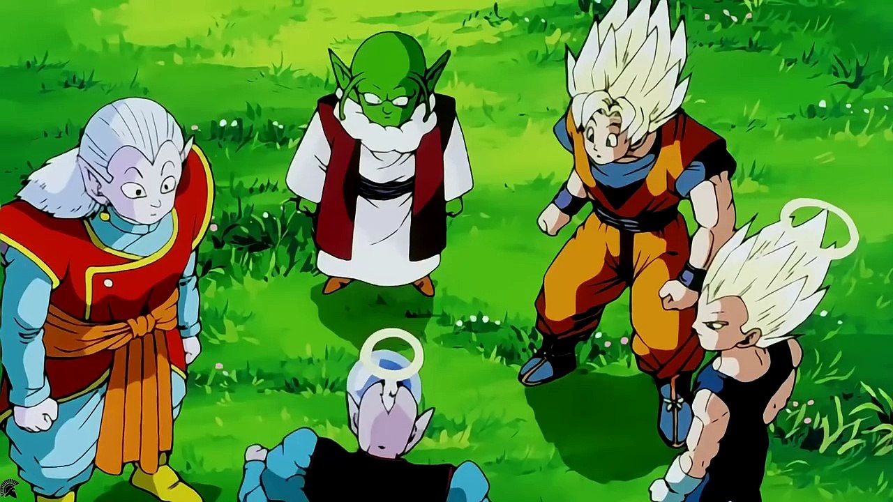 Dragon Ball Z - Sangoku propose une photo de Bulma au vieux Kaio