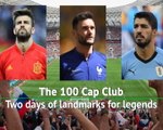 Suarez, Pique and Lloris join the 100 Cap Club