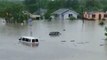 Roads and Buildings Submerged in Floodwater in Mercedes, Texas