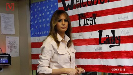 First Lady Wears 'I Really Don't Care, Do U?' Jacket En Route to Child Detention Center