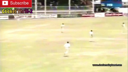 Sanjeeva De Silva gets the wicket vs West Indies Ist Test at St Johns in 1997