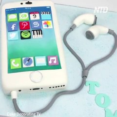 Un gateau d'anniversaire pour les accros au smartphone