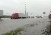 Flash Flooding Slows Down Traffic in Southern Texas
