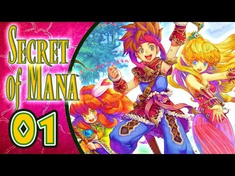 Secret of Mana Walkthrough Part 1 (PS4, Vita) English ~ Seiken Densetsu 2 Remake