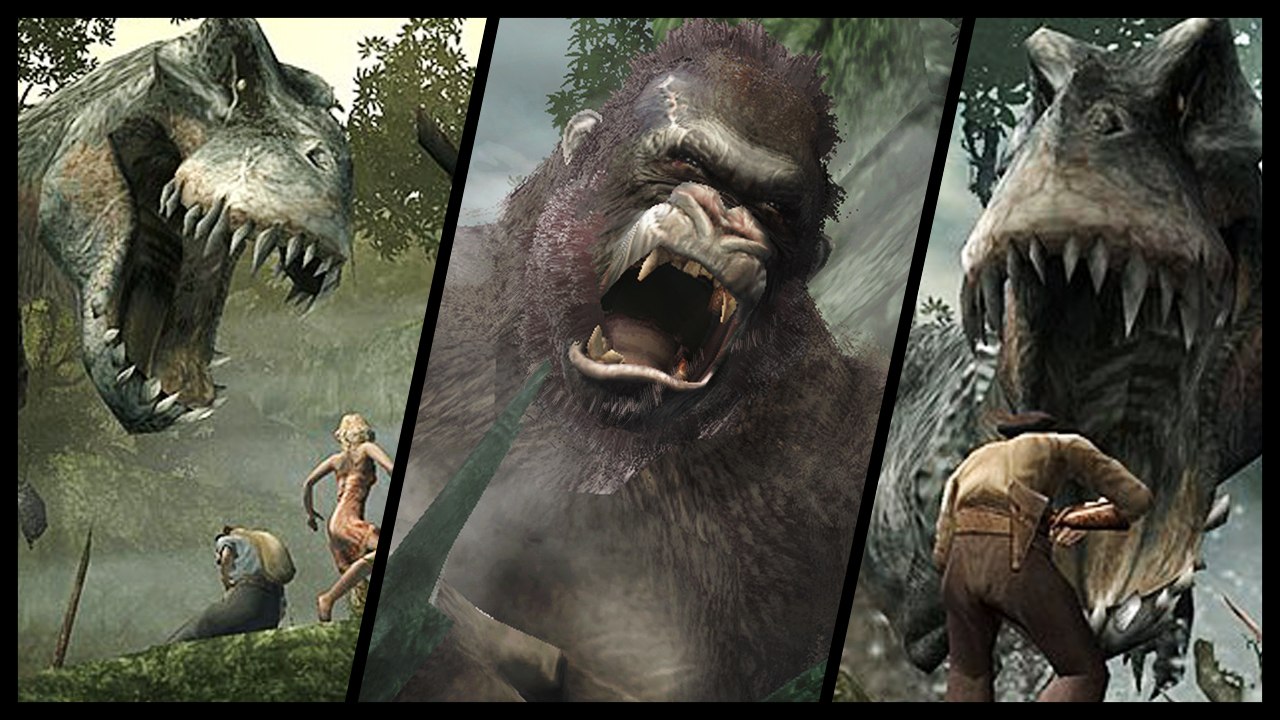 King Kong All Bosses | All V-Rex Encounters (Xbox 360) HD