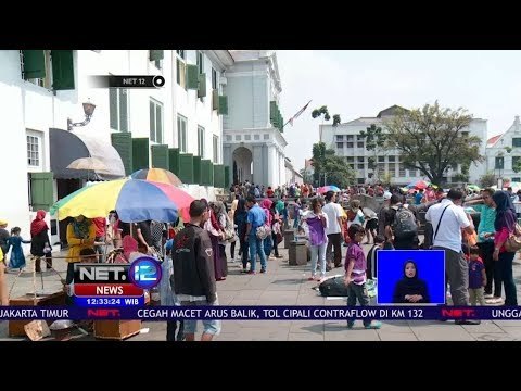 Libur Lebaran,Sejumlah Pedagang Kaki Lima Penuhi Trotoar Kota Tua -NET12