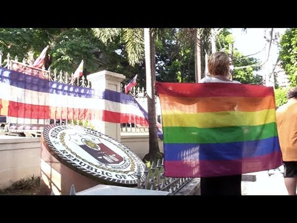 LGBT rights supporters rally at SC amid same-sex marriage debate
