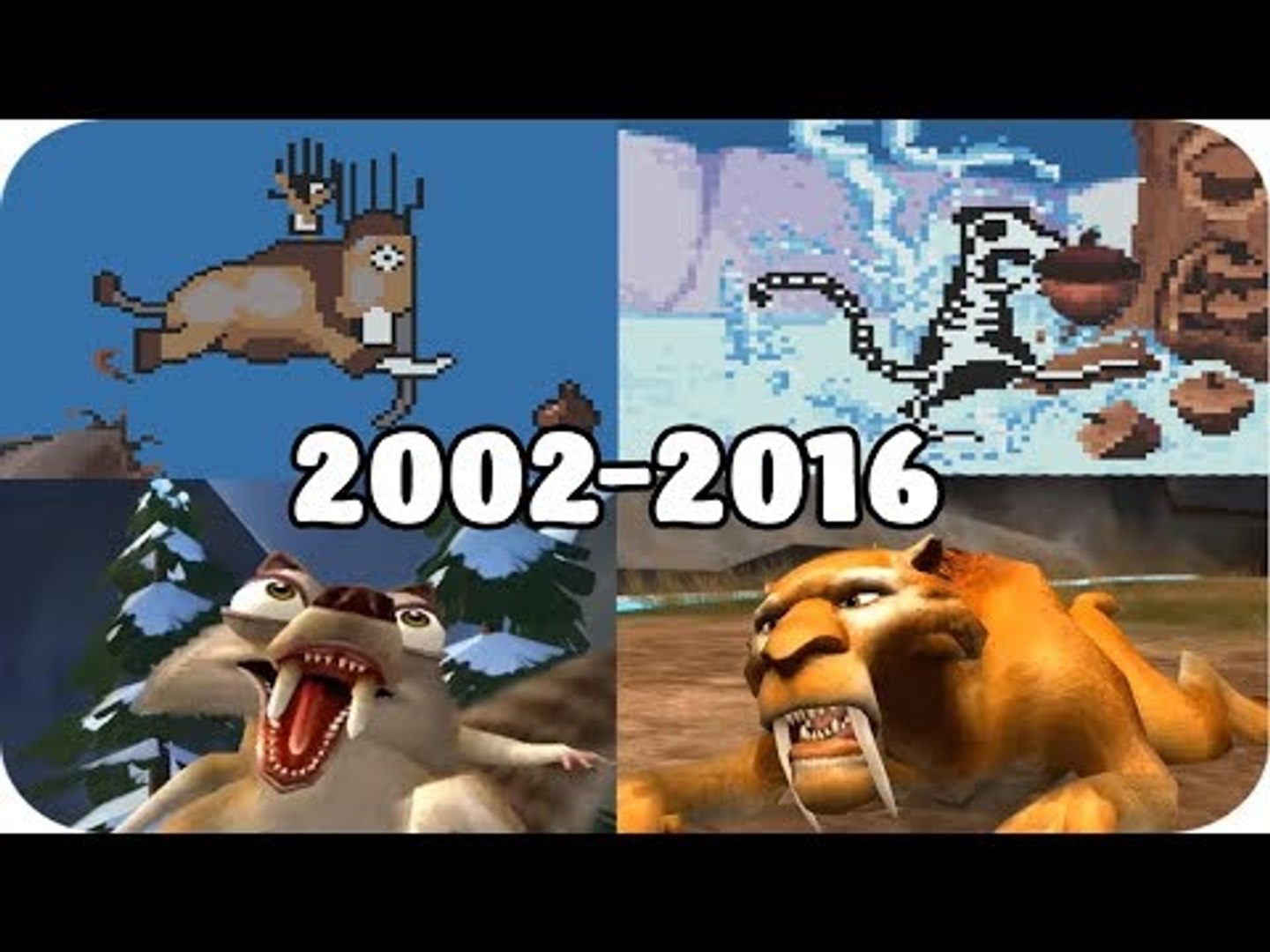 All Ice Age Video Games Evolution Compilation (2002 - 2016)