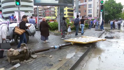 Başkentte kuvvetli yağış hayatı olumsuz etkiledi (5) - ANKARA