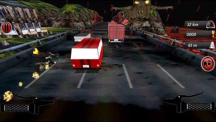 Monster Ghost Ride Scary Fire Monster Racing Game