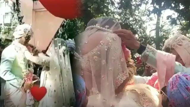 Rubina Dilaik - Abhinav Shukla Wedding: Rubina & Abhinav having fun during VARMALA। FilmiBeat