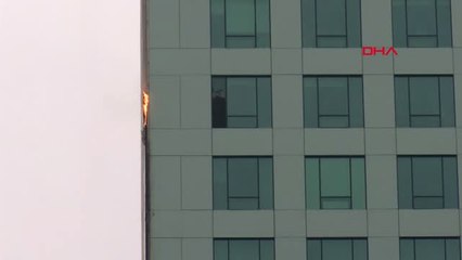 İstanbul - Maslak'ta Gökdelende Ufak Çaplı Yangın