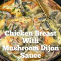 Chicken with Mushroom and Onion Dijon Sauce. Dinner is ready in just about 30 minutes! FULL RECIPE HERE