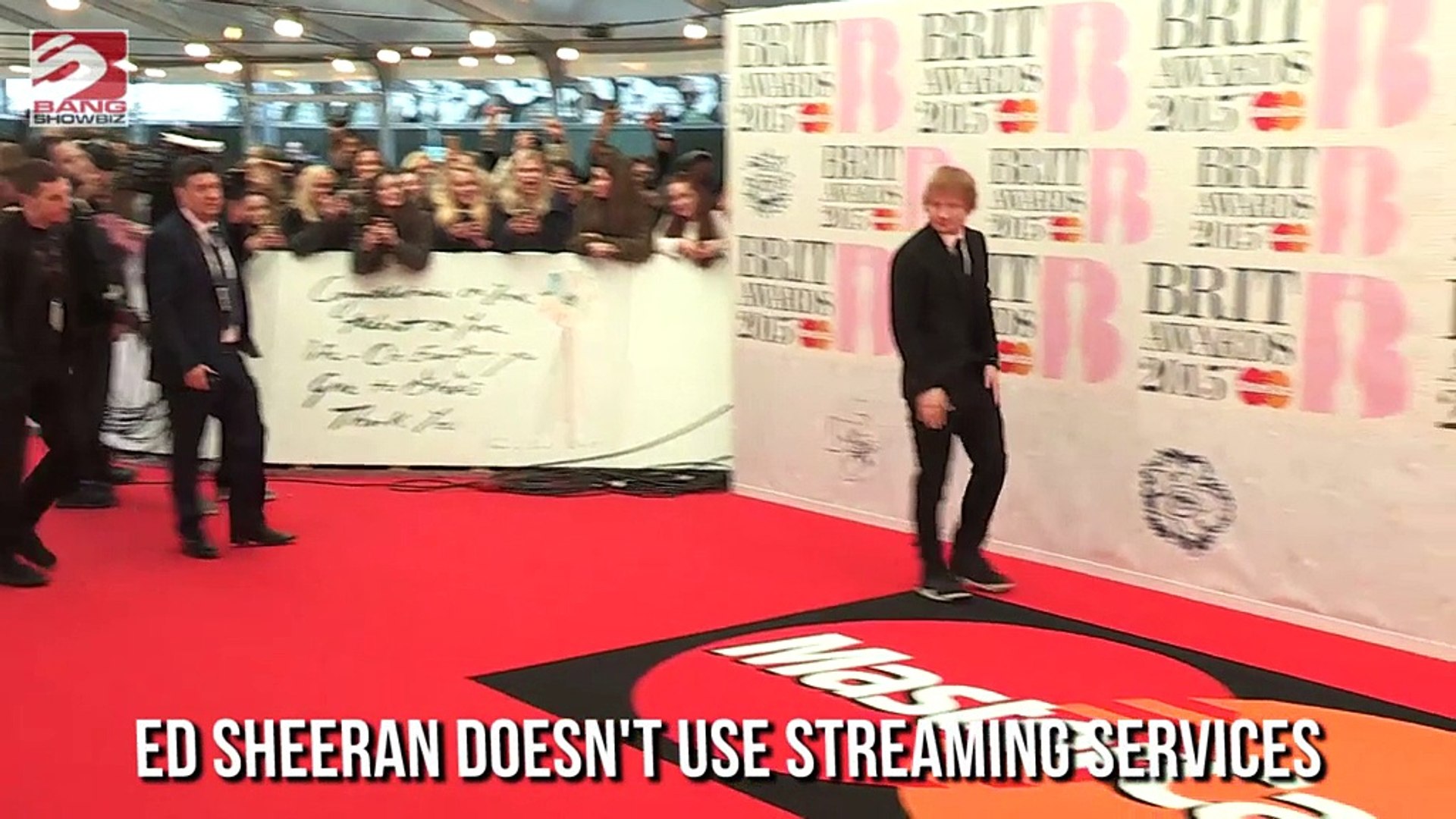 Ed Sheeran doesn't use streaming services