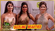 Sriti Jha, Leena Jumani And Shraddha Arya At Zee Gold Awards 2018