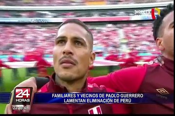 Familiares y vecinos de Guerrero lamentan eliminación de Perú