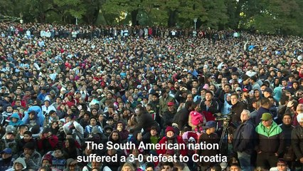 World Cup: Argentina fans devasted after 3-0 drubbing