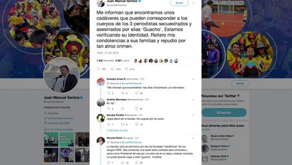 Hallan cuerpos posiblemente de equipo de prensa ecuatoriano
