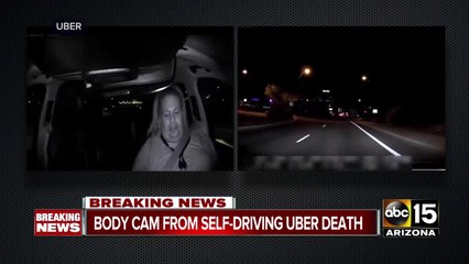 Tải video: Tempe police have just released new body camera video of a deadly crash involving a self-driving Uber car