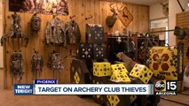 Suspects caught on video breaking into Valley archery club and stealing thousands of dollars of merchandise