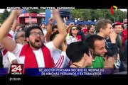 Selección peruana recibió el respaldo de hinchas peruanos y extranjeros