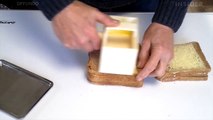 This invention butters bread 5 times faster than a knife and can cover 1,827 slices per hour