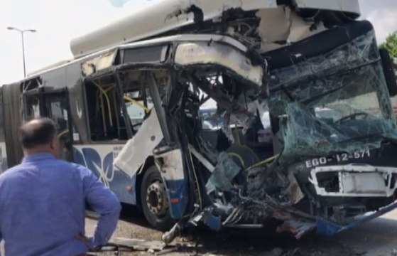 Ankara'da 2 Ego Otobüsü Çarpıştı: 1 Ölü 16 Yaralı