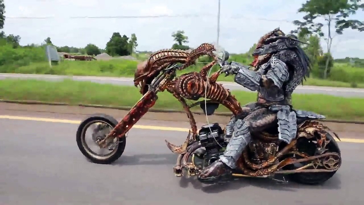 Real Life Predator on Motorbike in Thailand
