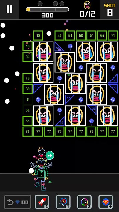 BBTAN2 - Level 556 solution