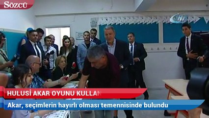 Genelkurmay Başkanı Akar, oyunu kullandı